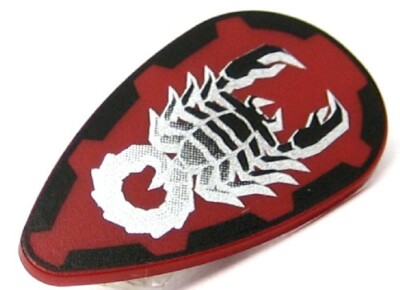 LEGO Part Shield Black and Silver Vladek Scorpion Pattern | eBay