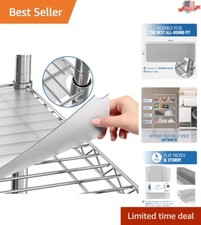 Durable 30 Gauge Polypropylene Shelf Liners for 18x48 Wire Systems - 4 Pack