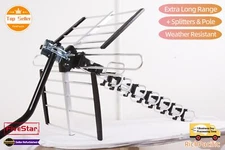 2025 Outdoor Amplified TV Antenna Digital 4K HD 1080P VHF UHF FM High Quality