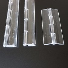 Clear Acrylic Plastic Piano Continuous Hinges Hinge - 25mm-300mm Various Packs