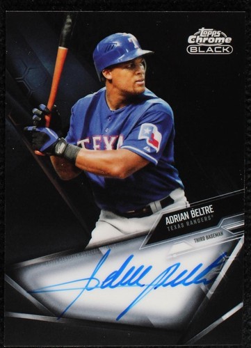 ADRIAN BELTRE 2021 TOPPS CHROME BLACK AUTOGRAPH AUTO- RANGERS!! | eBay