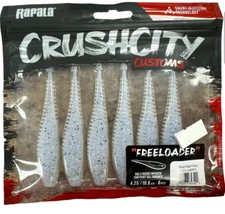 Rapala Crush City/Crushcity Freeloader Blue Pearl holo 4.25” 6 Pack