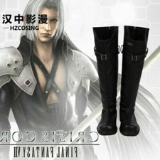 Final Fantasy VII Sephiroth Shoes Cosplay Costume Boots Halloween Custom Made:d