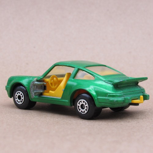 Matchbox No. 3 Porsche Turbo, Green - Yellow Interior, 1978 Lesney, Superfast - Picture 2 of 12