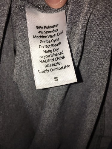 Lularoe Women’s Top Randy Gray W/ Aqua/Yellow Size Small - Picture 3 of 5