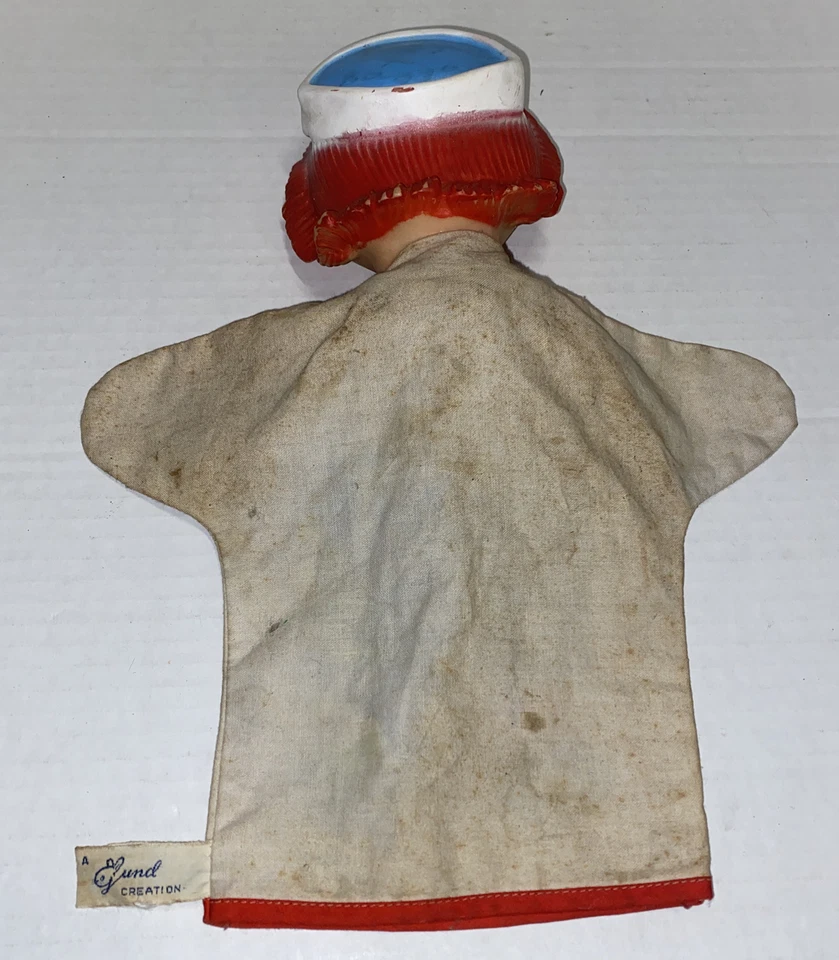 Necesita limpieza Raggedy Andy juguete de colección marioneta Gund Swedlin utilería Foto 2 de 4