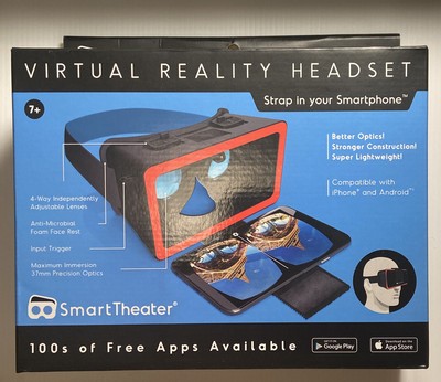 Smart Theater VR virtual Reality Headset for Android and iPhone.  Open box.