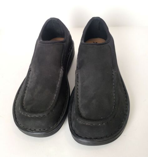 Romika Black Suede Comfort Shoes Size 38 7.5 Suede Lined LNC