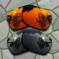 US Orange Red&Grey Black Polarized Lenses Replacement For-Oakley Holbrook Mix