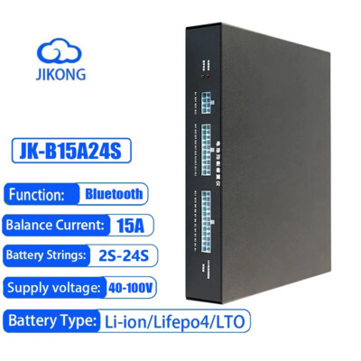 JK BMS Smart Active Balancer 15A 2-24S Equalizer with BT Lifepo4  Li-ion Battery