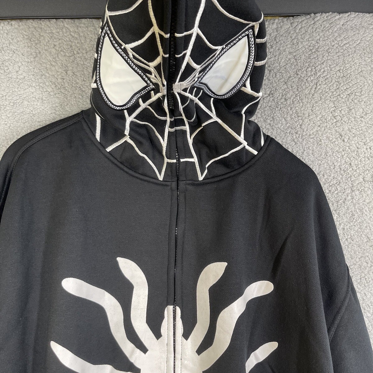 Vintage Y2K Skate PJ Marks Spider Hoodie xl Heavyweight Full