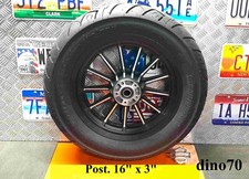 Harley Davidson cerchio ruota post. originale in lega da 16" x 3" a 13 razze
