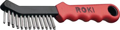 Drahtbürste ROKI  Länge 225 mm 0,35 mm Stahl 2-reihig LESSMANN