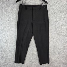 Uniqlo Pants Mens Small 27-30 Black Dress Pants Sretch Waist 11658