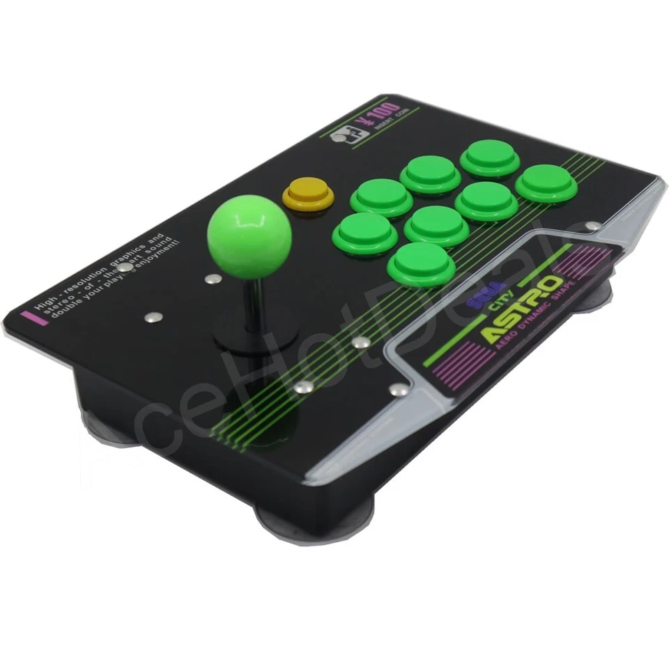 RAC-J500S 10 Buttons Arcade Joystick USB Wired Acrylic SEGA Astro City Panel PC - Image 3 of 4