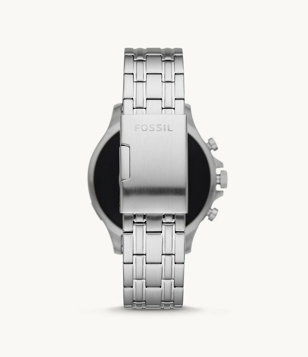 FOSSIL GARRETT HR FTW4040 Silver HR Gen 5 46mm Stainless Steel