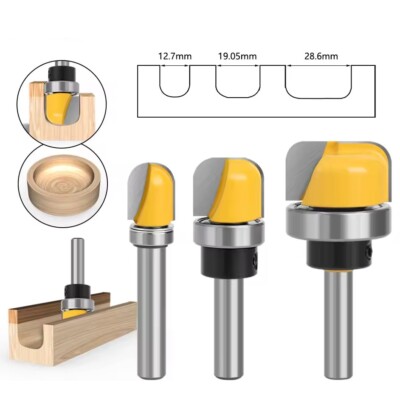 6 mm 8 mm 1/4 Zoll Schaft Holz Router Bit Schüssel & Schale runde Nase Bucht Kern Teppichschneider