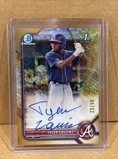 Tyler Collins 23/50 Gold Mini Diamond Refractor 2022 Topps Bowman Chrome (JC7)