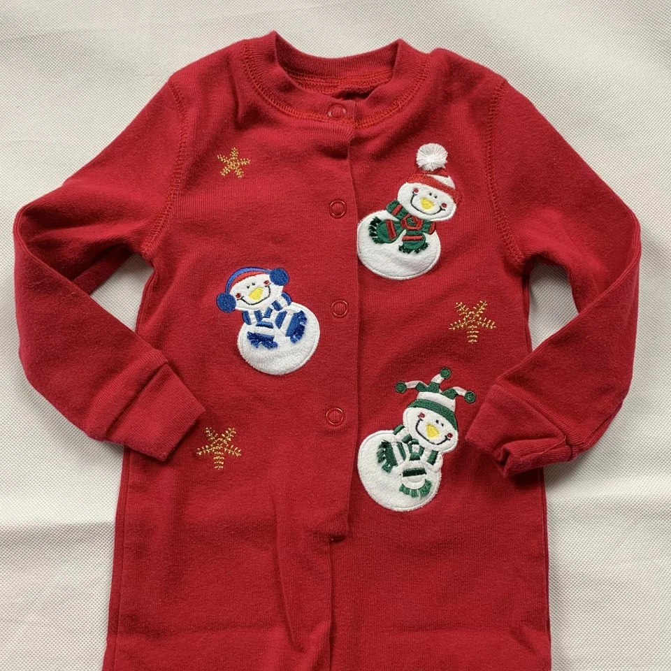 Miniwear Bebé Niño Ropa 2T Navidad Invierno Manga Larga Mono Rojo Foto 3 de 3