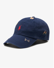 Polo Ralph Lauren Men's Classic Sport Navy Embroidered All Polo Chino Ball Cap