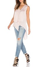 NEW BCBG MAX AZRIA BARE PINK CYPRIEN ASYMMETRICAL TOP JUF1M500/M146A SIZE XXS