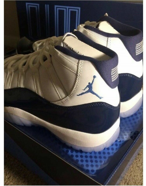 jordan 13 retro golf white navy blue