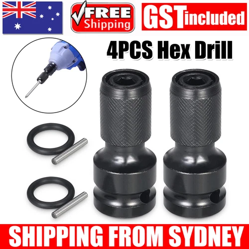 Hex Drill Chuck Change Socket Adapter For Impact Wrench 1/2inch Drive to 1/4inch