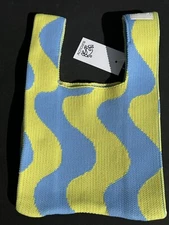 Buffollow Everyday tote Bag Knitted Wrist bag light weight Travel Pouch SZ Small