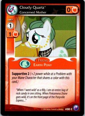 My Little Pony Canterlot Nights Card #30 C Cloudy Quartz