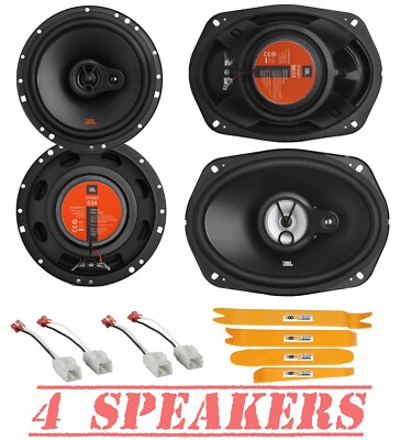 For 2002-2008 Dodge RAM 1500,2500 JBL 3Way Front & Rear Door Car Speaker Upgrade
