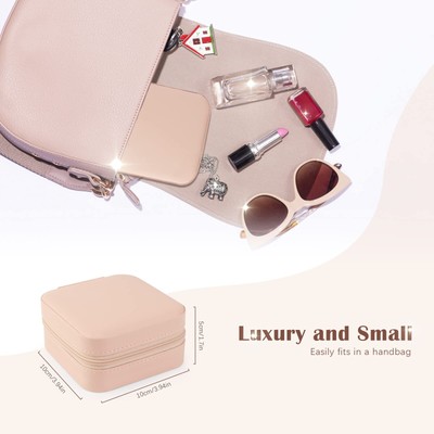 Portagioie Da Viaggio Vlando A Libro In Pelle PU – 15x21 Cm, Con Sacchetti Trasparenti, Regalo Per Donna - 2
