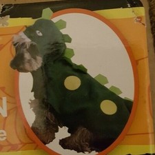 HALLOWEEN COSTUME DOG NEW DINOSAUR SUIT MEDIUM 16-18"
