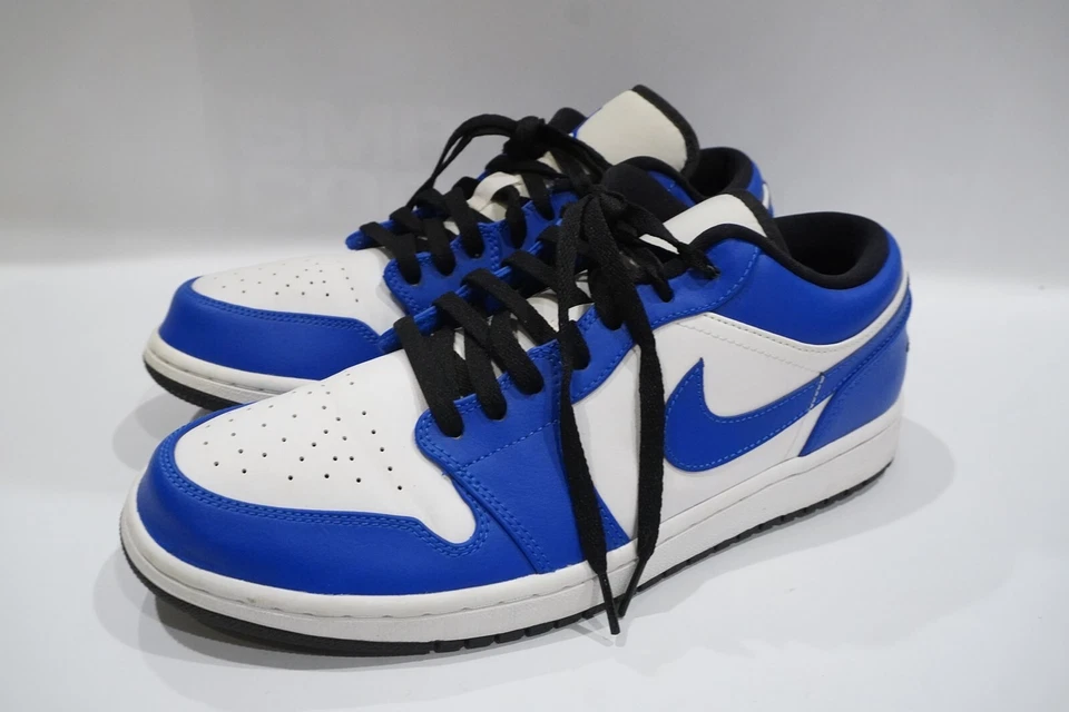 Air Jordan 1 低帮复古白色/超皇家黑色 11.5 码状况完好 — 第 3/4 张图片