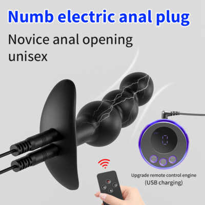 Silicone Anal Plug Stimulator Butt Plug Electro Estim Vagina Dilator Sex  Toys | eBay