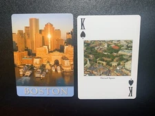 Swap Playing Card   BOSTON   Harvard Square  KING OF SPADES