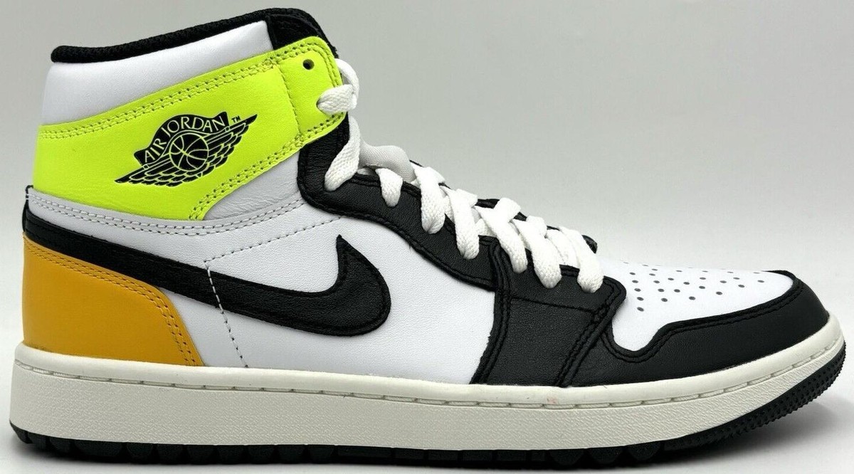 NikeAir Jordan 1 volt gold high白/黒/黄色/緑 Nike Air Jordan 1 High Golf White University Gold Volt