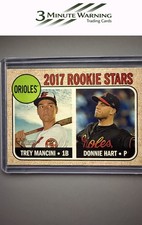 2017 Topps Heritage #396 Orioles 2017 Rookie Stars (Trey Mancini / Donnie Hart)