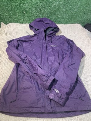 Columbia Rain Light Women s Plus Sizr  Jacket Size L Rain Coat Aqaua Omni Tech