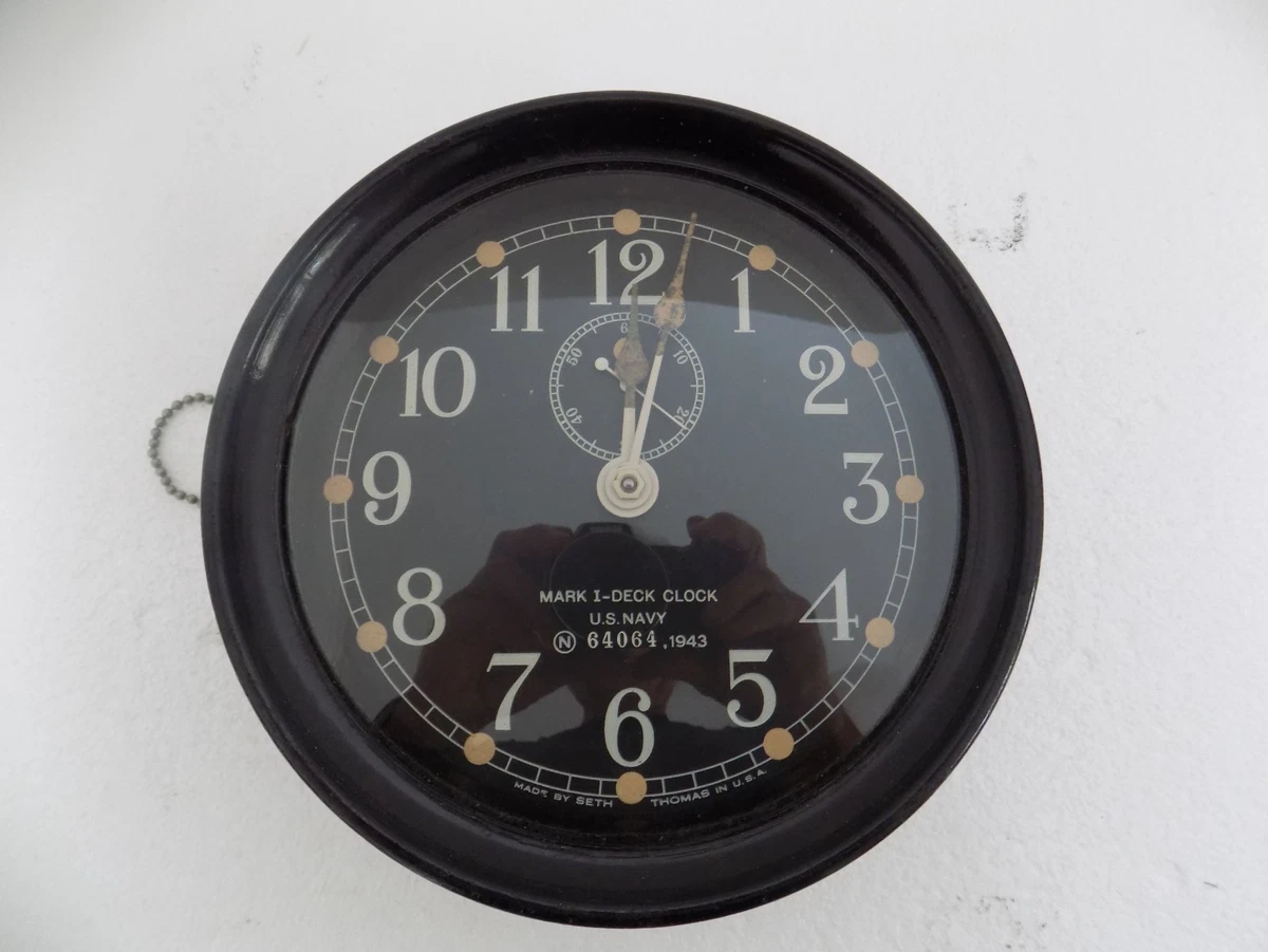 WWII US Navy Deck Clock Antique Maritime Clocks for sale | eBay