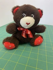 Greenbrier International Teddy Bear Stuffed Animal Plush Toy 7" Brown Fuzzy