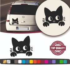 Sticker Chat Mignon Vinyle – 17 Couleurs – 4 Tailles – Autocollant Sans Fond Cha