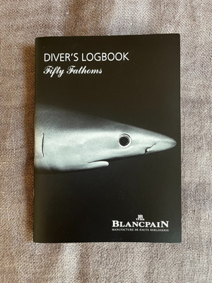 Blancpain Fifty Fathoms Diver s Logbook 2008 Blue in Profile Dive Log Book  #07