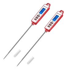 TempPro TP01AW 2 Pack Instant Read Digital Meat Thermometer 5.3" Long Probe BBQ