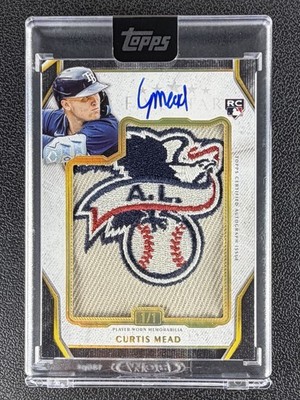2024 Topps Five Star Curtis Mead Rookie Cap Patch Side Logo Auto RC 1/1