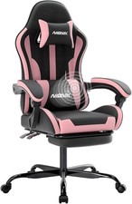 Ergonomic Computer Chair with Footrest and Lumbar Support