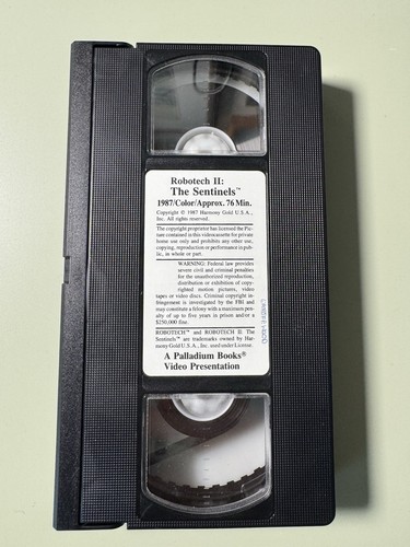 Robotech II The Sentinels VHS Tape For VCR 1986 Anime Harmony Gold Ex+ Con - Picture 3 of 3