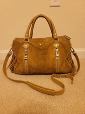 Zadig & Voltaire Brown Camel Suede Fringed Bag Sunny Medium