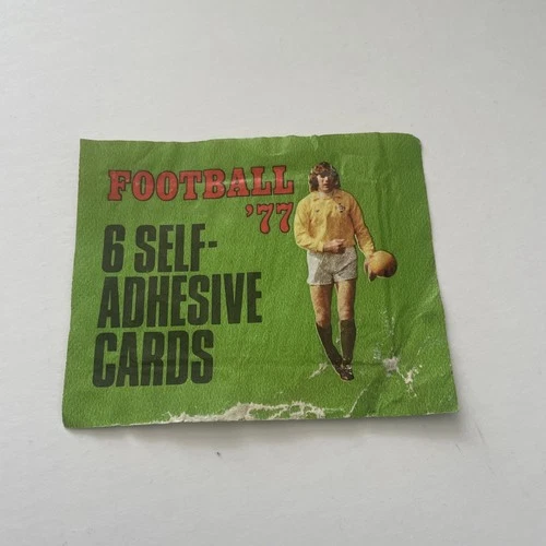 Top Sellers (Panini) Football 77 Sticker Pack Packet for Album 1977 empty