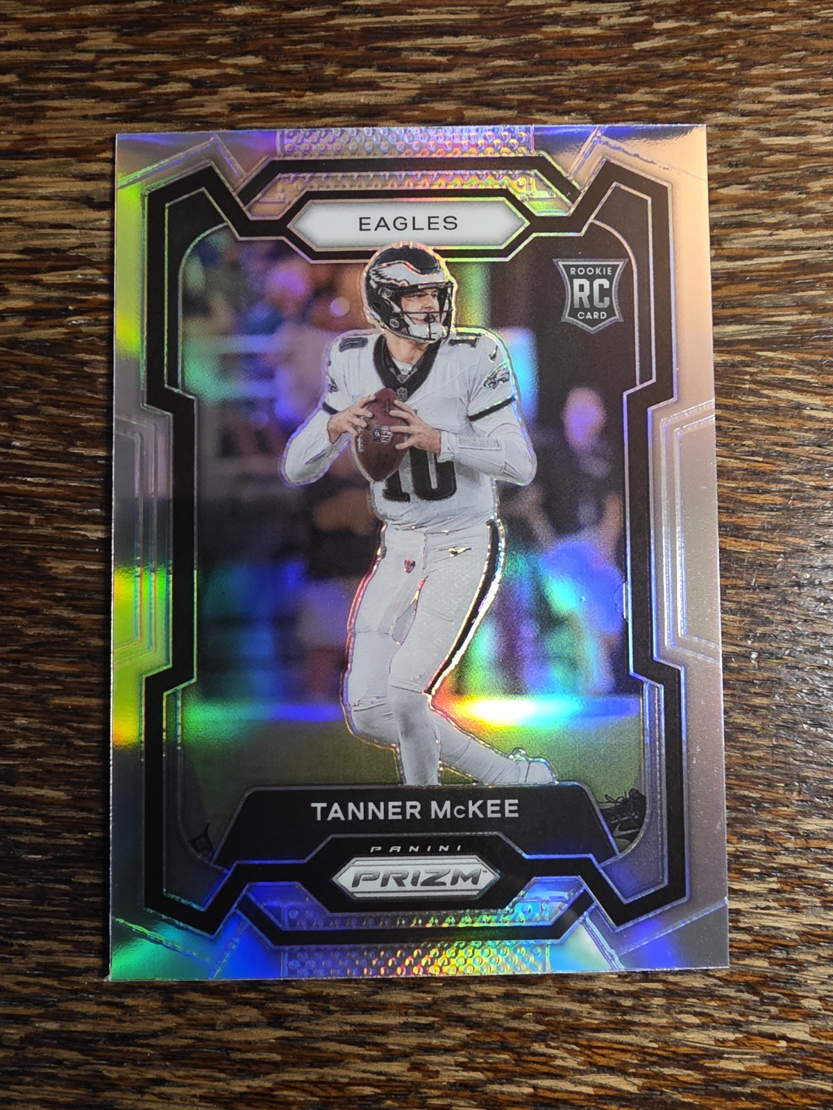 TANNER MCKEE 2023 Prizm Silver Rookie RC Holo Eagles #383