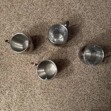 Eco One Moscow Mule Mugs Thumb Brass Handle Set of 4